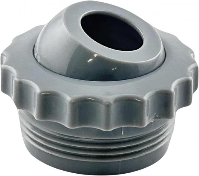 1.5" THREADED DIRECTIONAL FITTING | 3/4" EYEBALL - GRAY