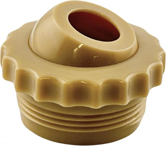 1.5" THREADED DIRECTIONAL FITTING | 3/4" EYEBALL - TAN