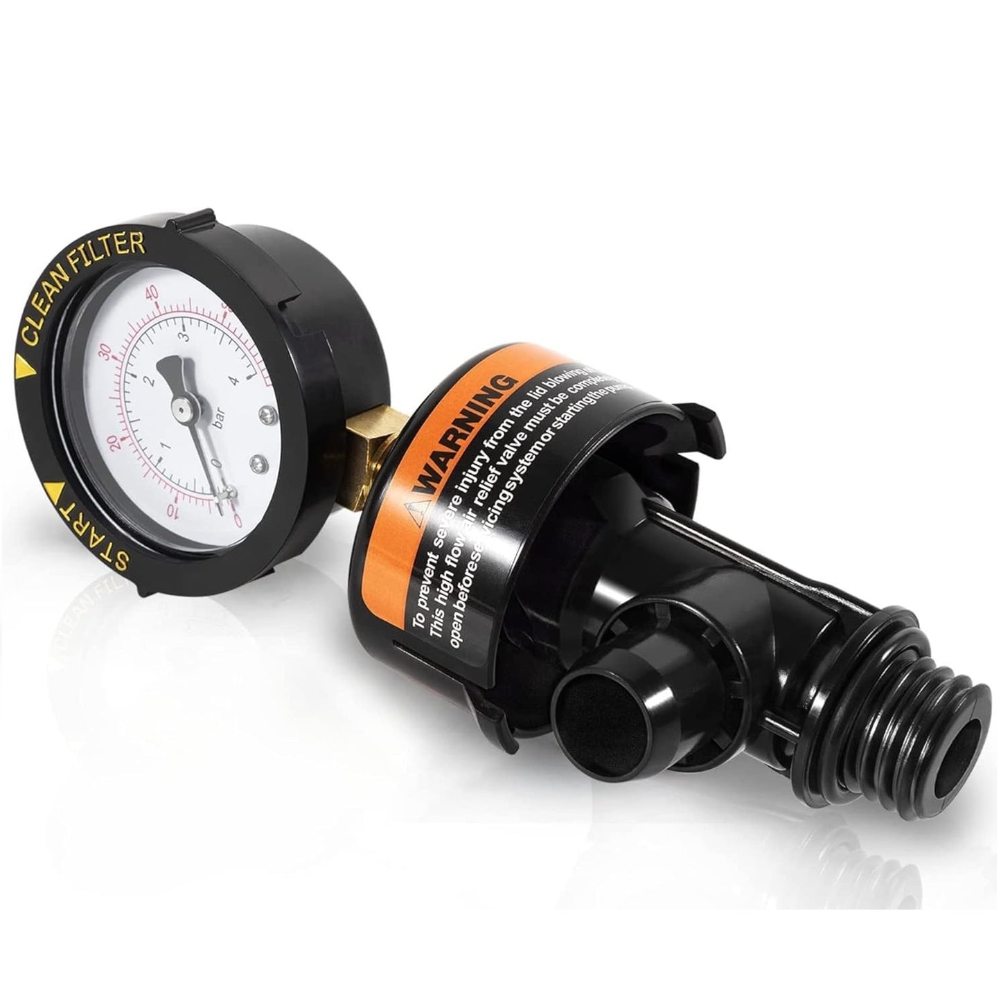 Pentair® Style Air Relief Valve Assembly With Pressure Gauge