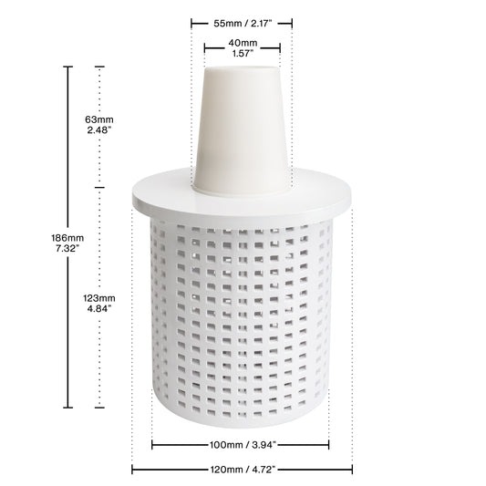 INVERTED SKIMMER BASKET