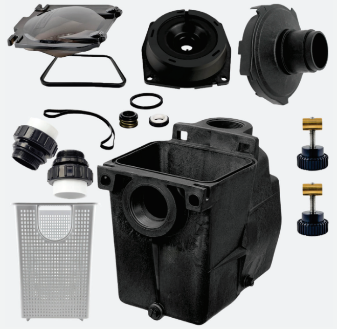 HAYWARD® SUPER PUMP® STYLE WET END WITH HI TEMP UNIONS